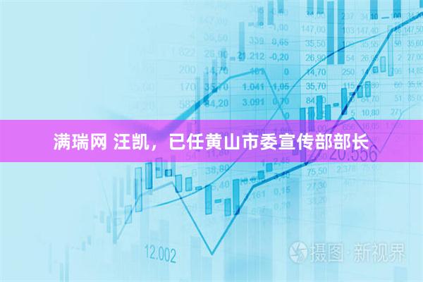 满瑞网 汪凯，已任黄山市委宣传部部长